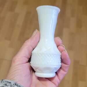 Vintage Small Milk Glass Bud Vase